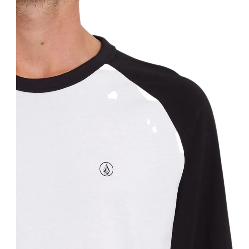 PEN BSC LST - Volcom - BLACK - T-Shirt Langarm