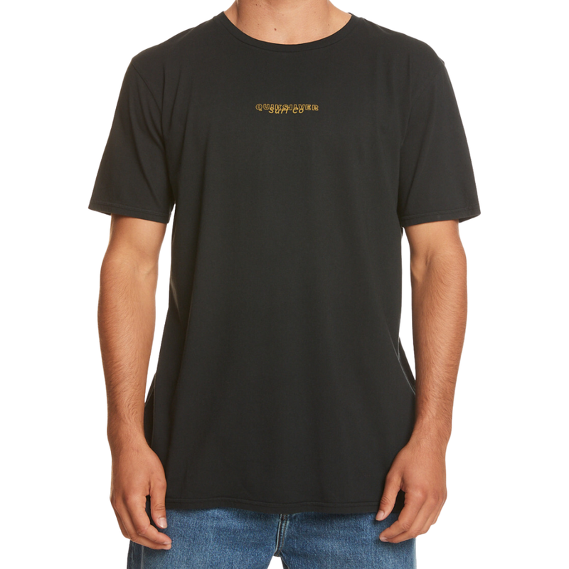 URBAN VOLCANO TEES - Quiksilver - Black - T-Shirt