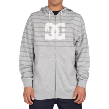 Studley ZH - DC - Heather Grey - Zip Hoodie