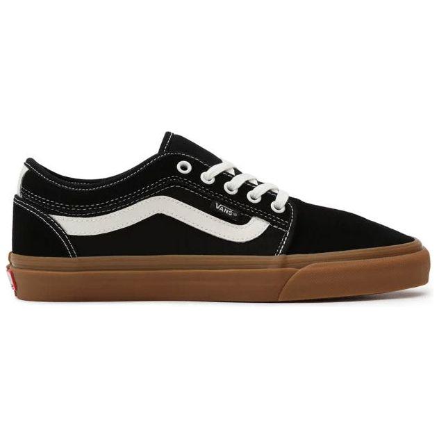 MN Chukka Low Sidestripe - Vans - Black/Gum - Skateschuh