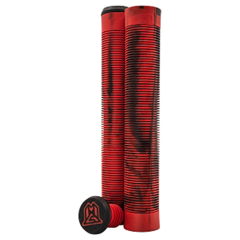 Flangeless TPR Grind Grips m. Bar E - Madd Scooter -  rot (swirls) -  Scooter Zubehör