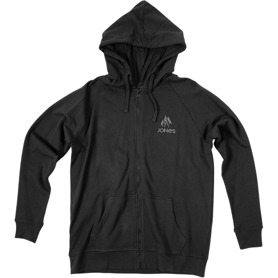 Jones - Jones Hoodie-Truckee mit Reißverschluss - BLACK - Hoodie mit Reißverschluss