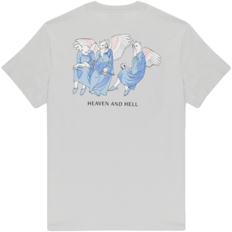 HEAVEN AND HELL TEE - Rip N Dip - GREY - T-Shirt