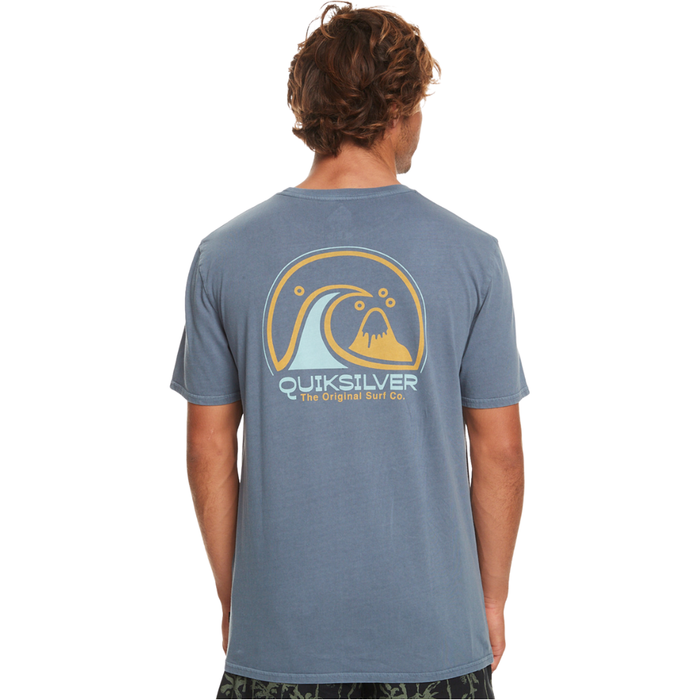 CLEAN CIRCLE TEES - Quiksilver - BERING SEA - T-Shirt