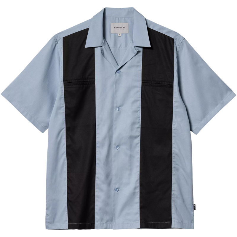 S/S Durango Shirt - Carhartt - Frosted Blue/Black - Kurzarmhemd