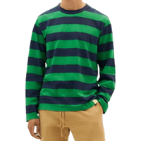 BLUE NIGHT STRIPES EMILIO T-SHIRT - Thinking Mu - Multicolor -  T-Shirt Langarm