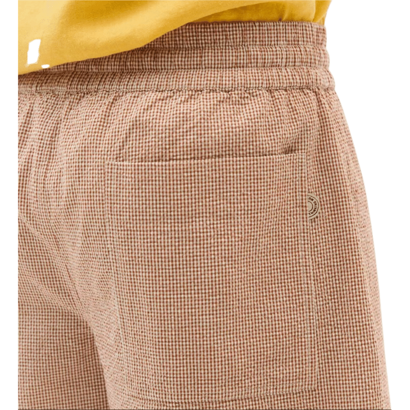 VICHY SEERSUCKER HENRY SHORTS - Thinking Mu - Clay Red - Short