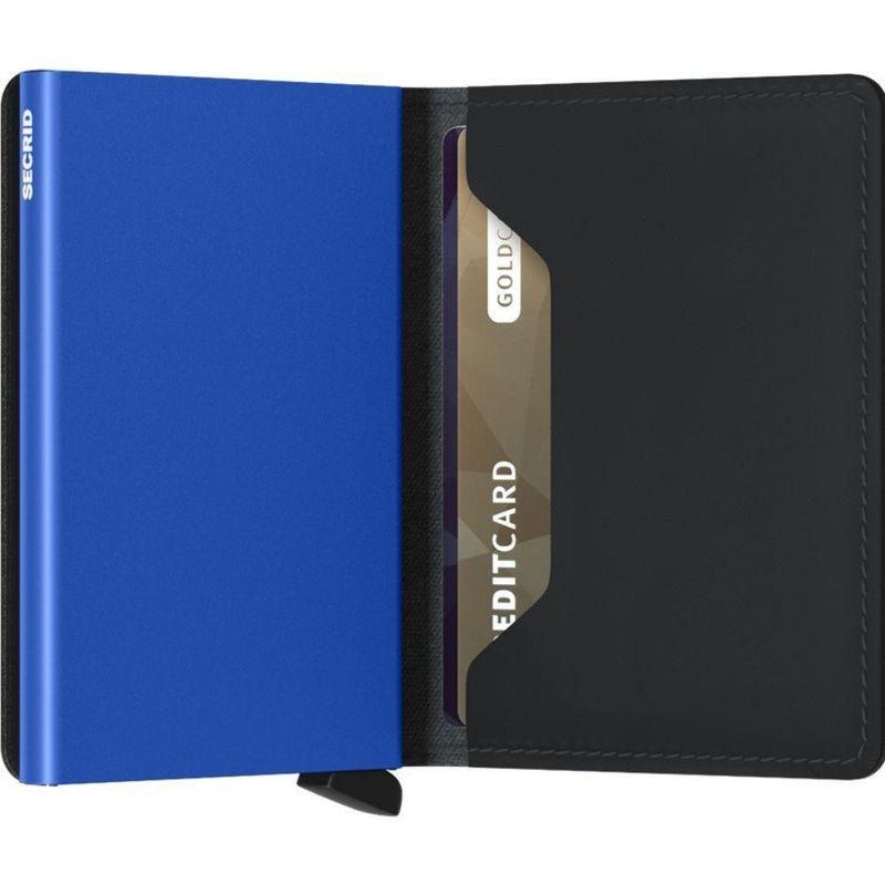 Miniwallet - Secrid - matte black/blue - Tech Wallet