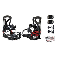 Grizzly + Splitboard Interface - KARAKORAM - black red - Snowboardbindung