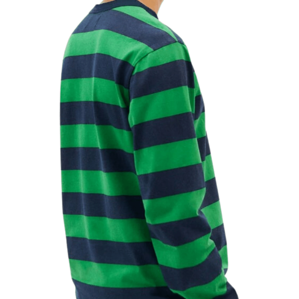 BLUE NIGHT STRIPES EMILIO T-SHIRT - Thinking Mu - Multicolor -  T-Shirt Langarm