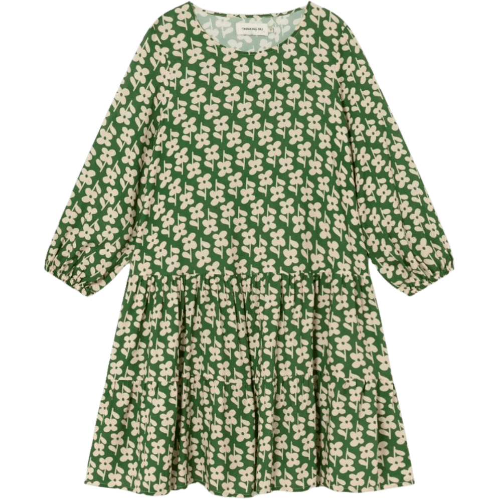 DAISY LILY DRESS - Thinking Mu - Green - Kleid Kurz