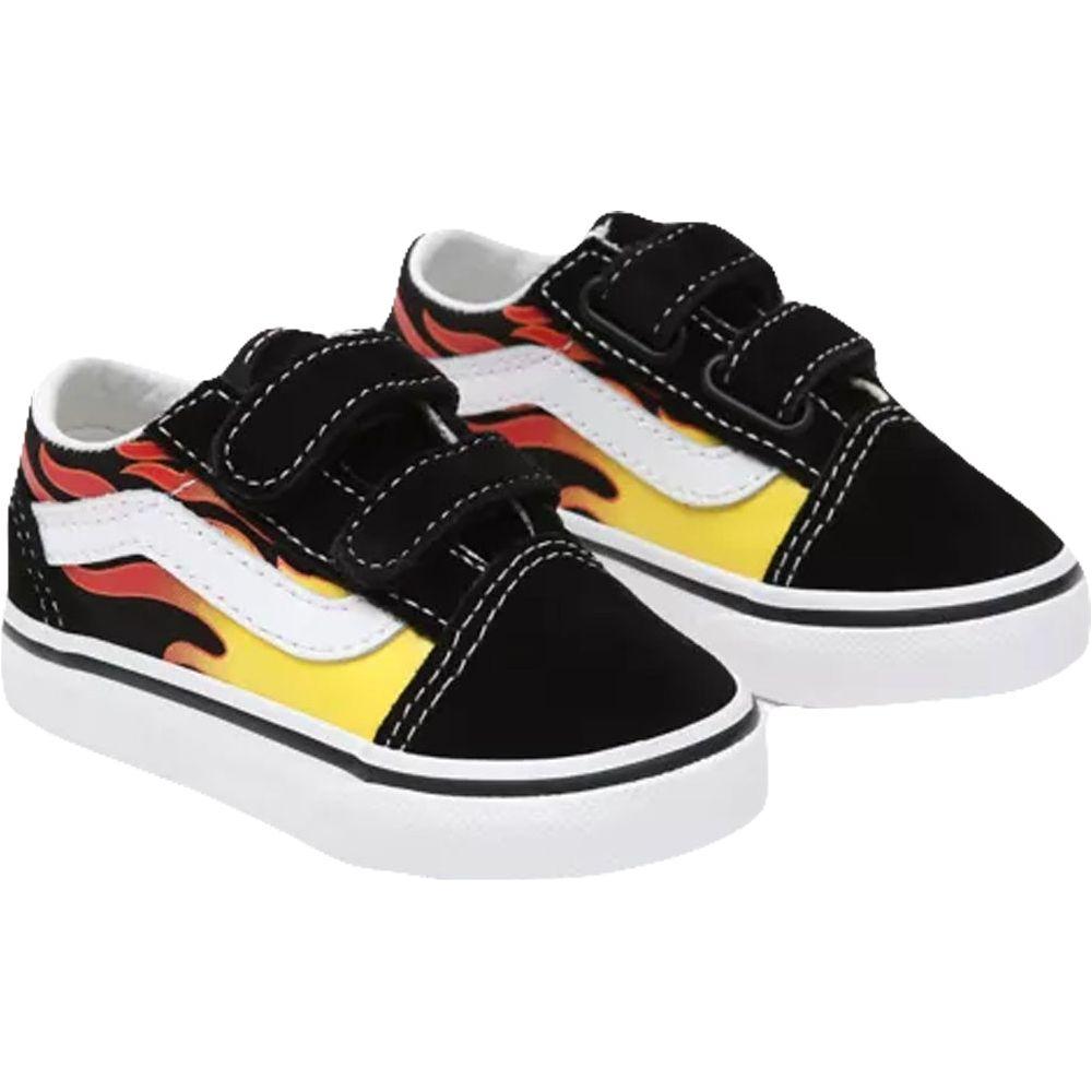 TD Old Skool V - Vans - Flame Blk Wht - Sneaker