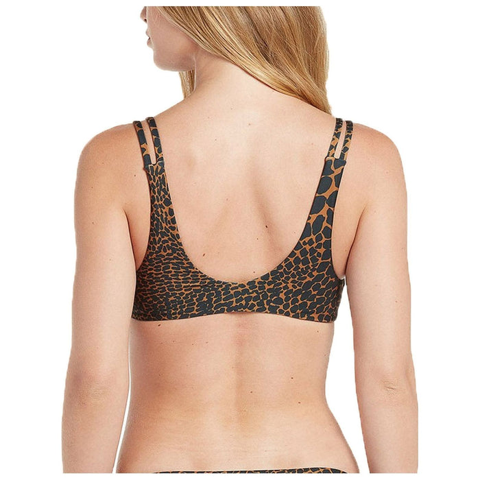 Gone Wild V-Neck - Volcom - Animal Print -  Bikini Top