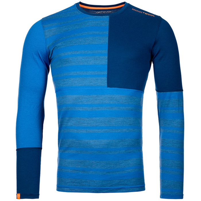 185 ROCKNWOOL LONG SLEEVE M - ortovox - just blue - Techshirt Langarm