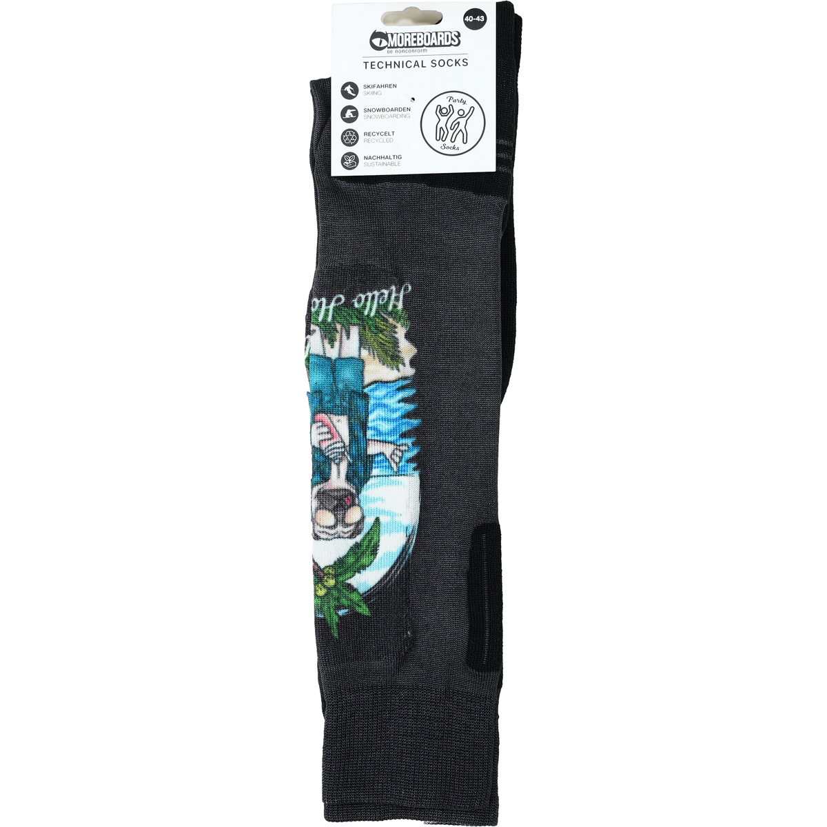 Holymbay Socks - Moreboards - Black 01 - Snowboard-Socken