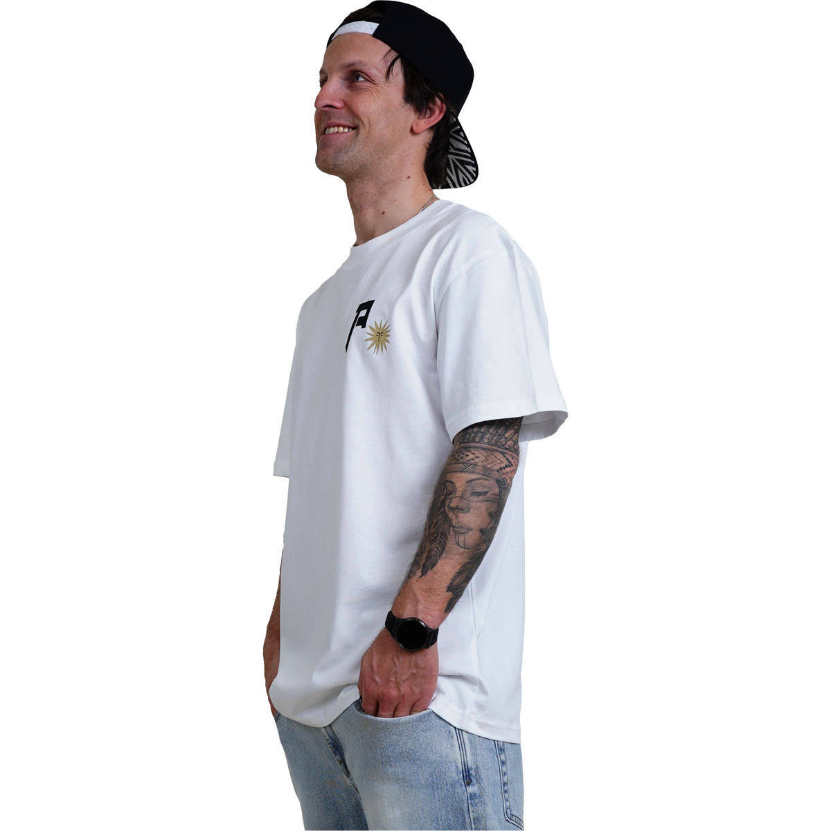 Snaphlower Tee - Phieres - Bright White - T-Shirt