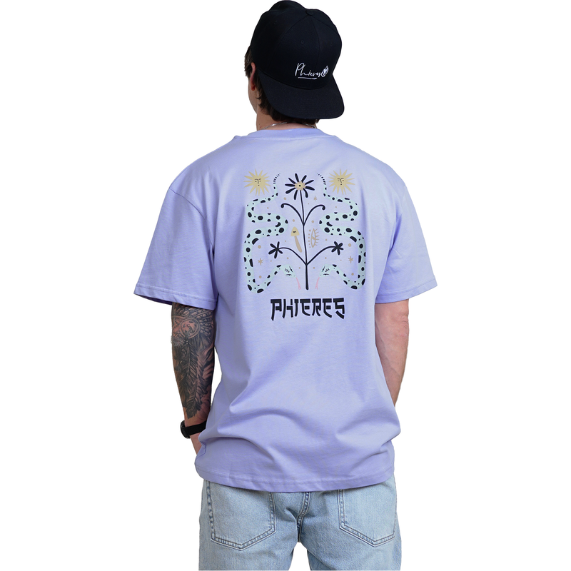 Snaphlower Tee - Phieres - Lavender - T-Shirt