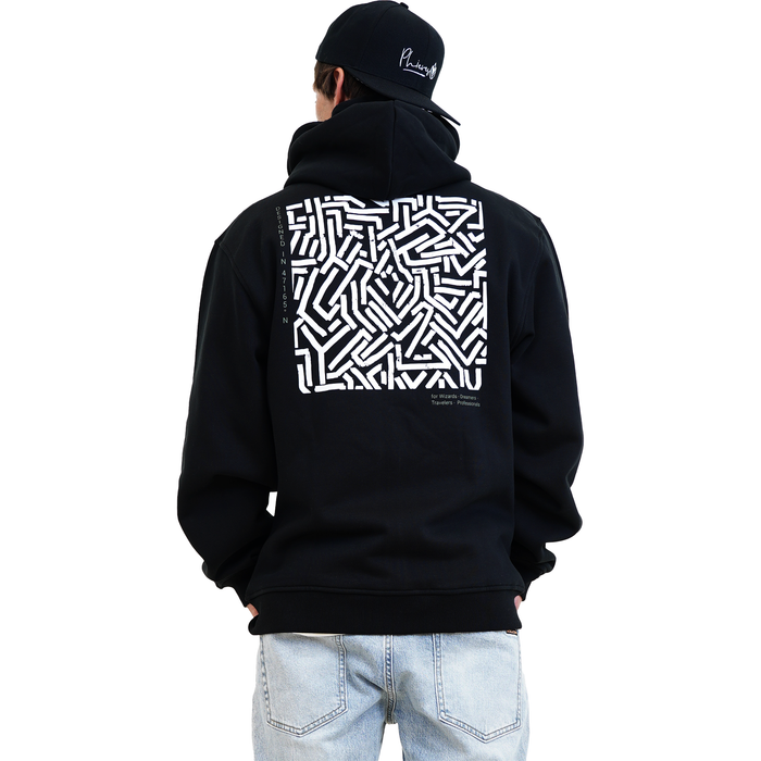 Yaphan Zip Hood - Phieres - Black - Zip Hoodie