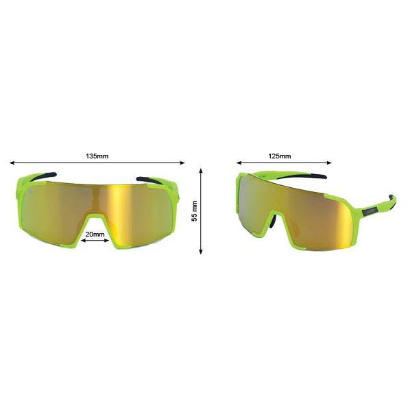 Phingsuit Youth - Phieres - Lime/Gold Mirror - Sportbrille