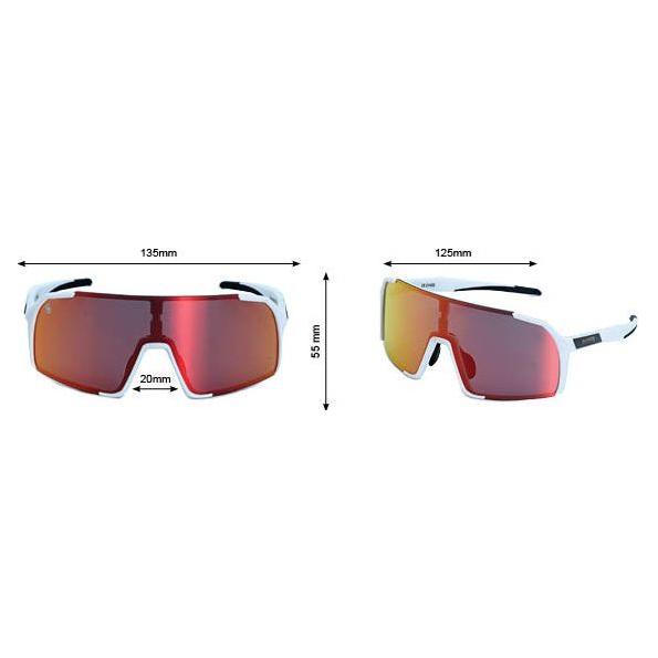 Phingsuit Youth - Phieres - White/Red Mirror - Sportbrille