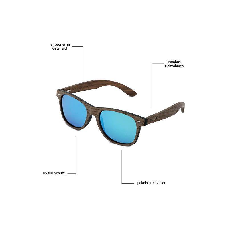 Phintervention - Phieres - Blue - Holzsonnenbrille