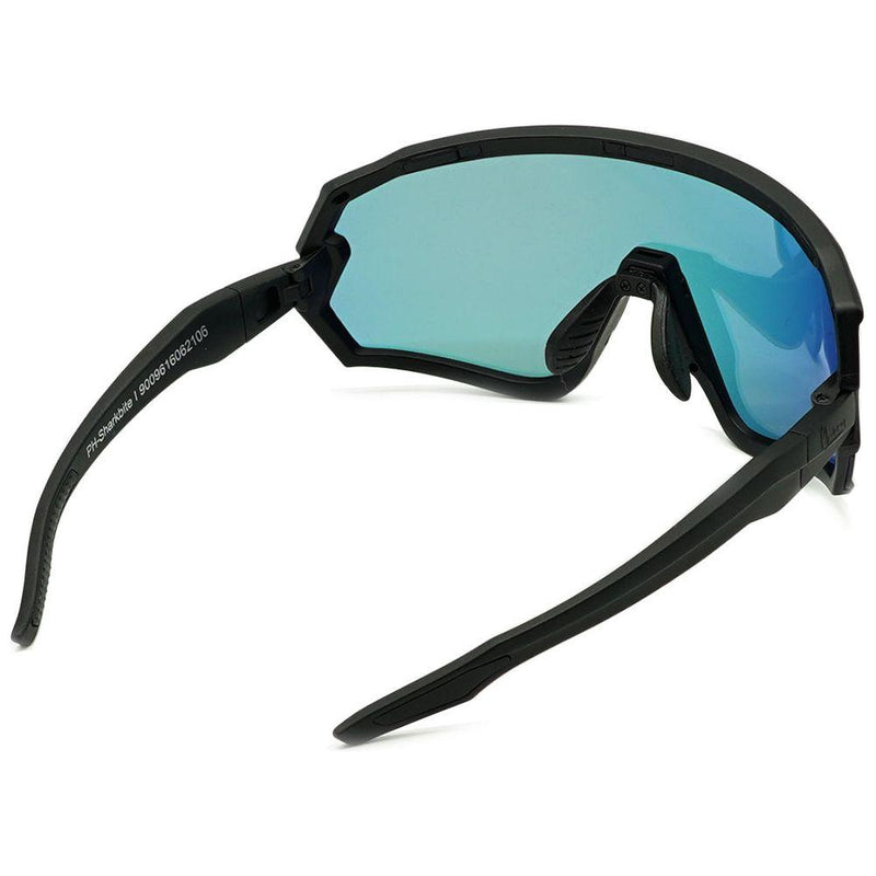 Sharkbiteph Plus - Phieres - Matt Black/ Gray Lens Full Revo Black red - Technische Sonnenbrille 