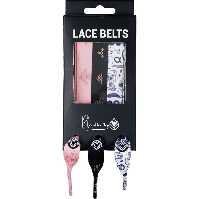 PH-Lacebelts - Phieres - Wht/Pearl/Blk - Textilgürtel