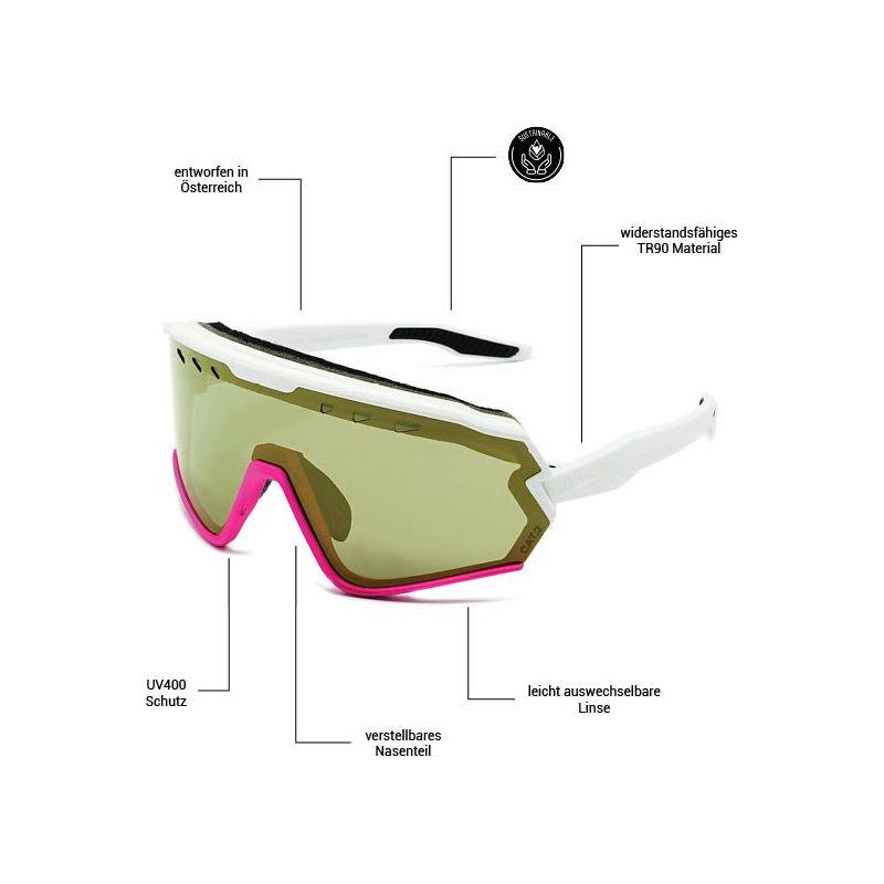  Sharkbiteph Origin - Phieres - Matt Pink/K Gold - Technische Sonnenbrille 