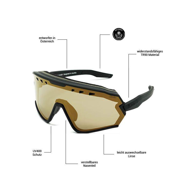 Sharkbiteph X Dudes - Phieres - 	 Matt Blk/K Gold - Technische Sonnenbrille