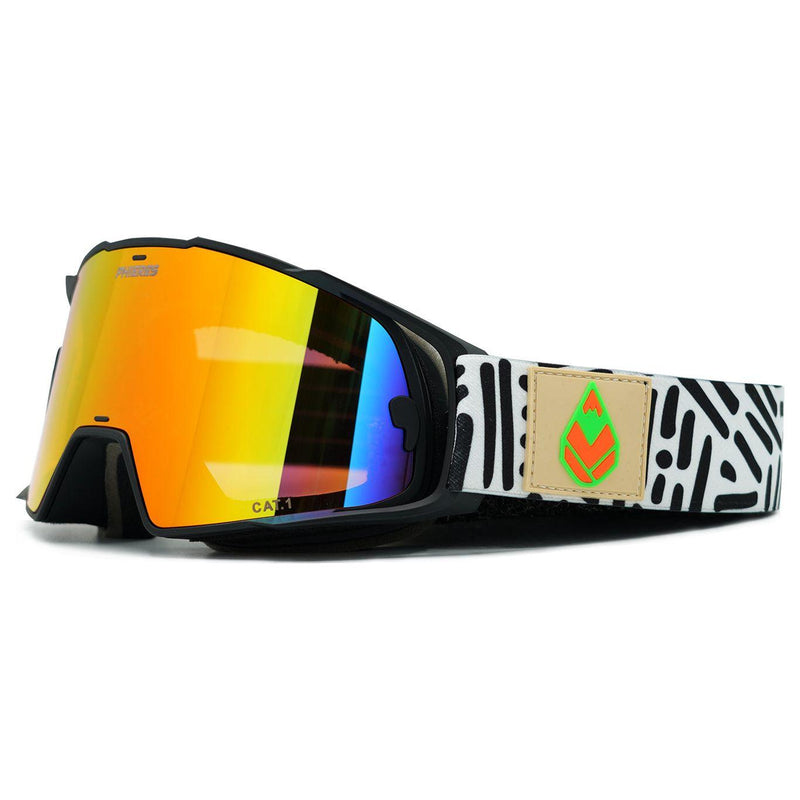 Ophride MTB - Phieres - Mtt BLK/Orange Blk R - Bike Goggle 