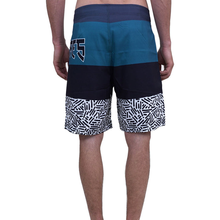 Phalturay-Phieres-Teal Black Pattern-Badehose