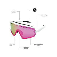 Sharkbiteph Origin - Phieres - Matt Wht Pink/Cherry - Technische Sonnenbrille