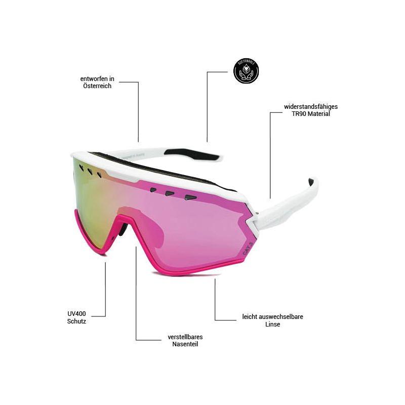 Sharkbiteph Origin - Phieres - Matt Wht Pink/Cherry - Technische Sonnenbrille