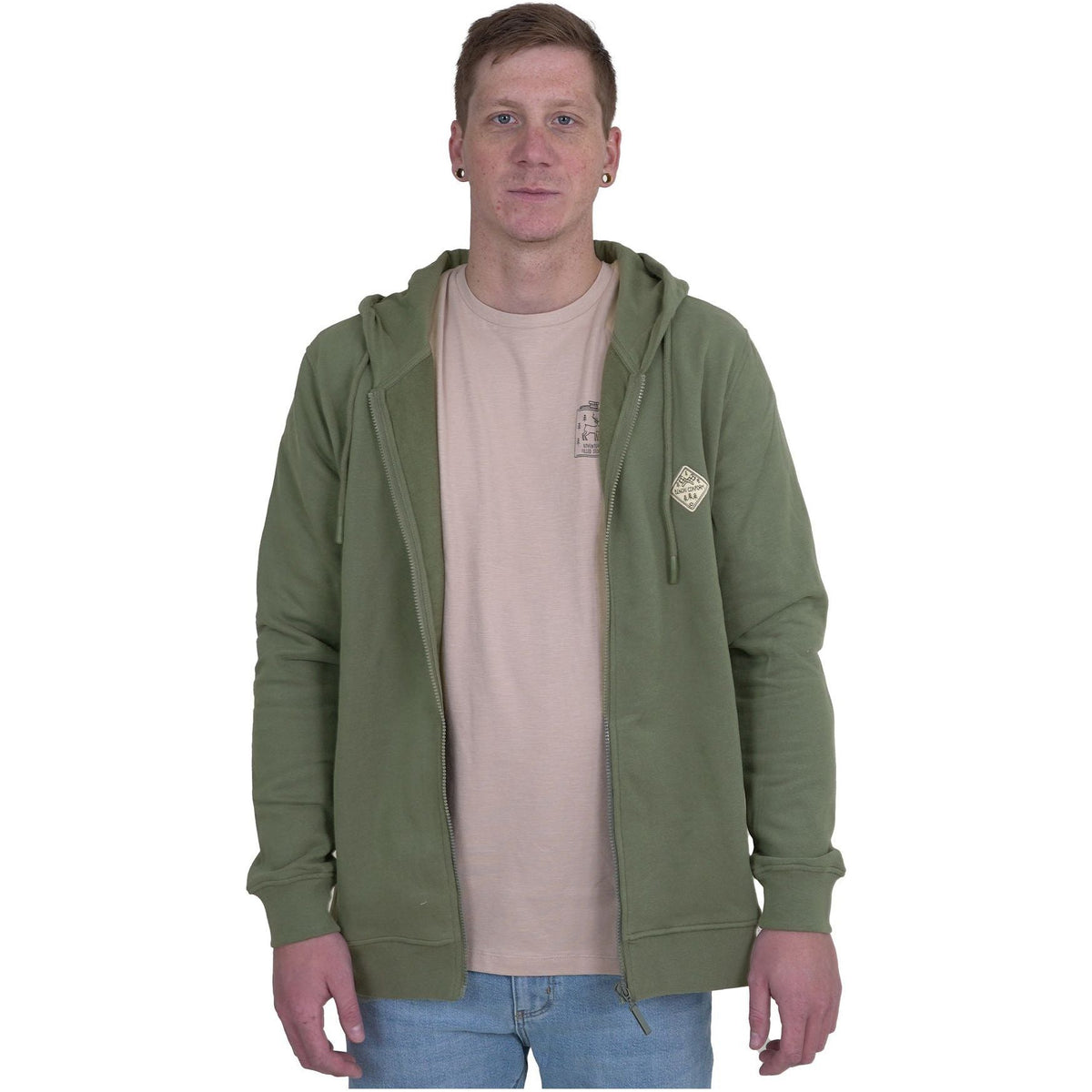 BeCampNOfire ZH - Benonconform - Mid Olive - Zip Hoodie