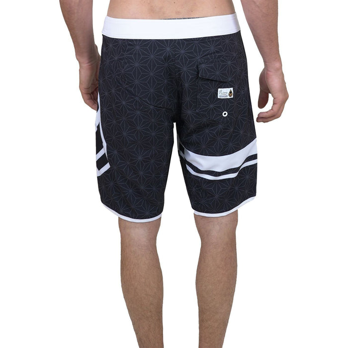 Senseiph - Phieres - Black Print/White - Boardshort