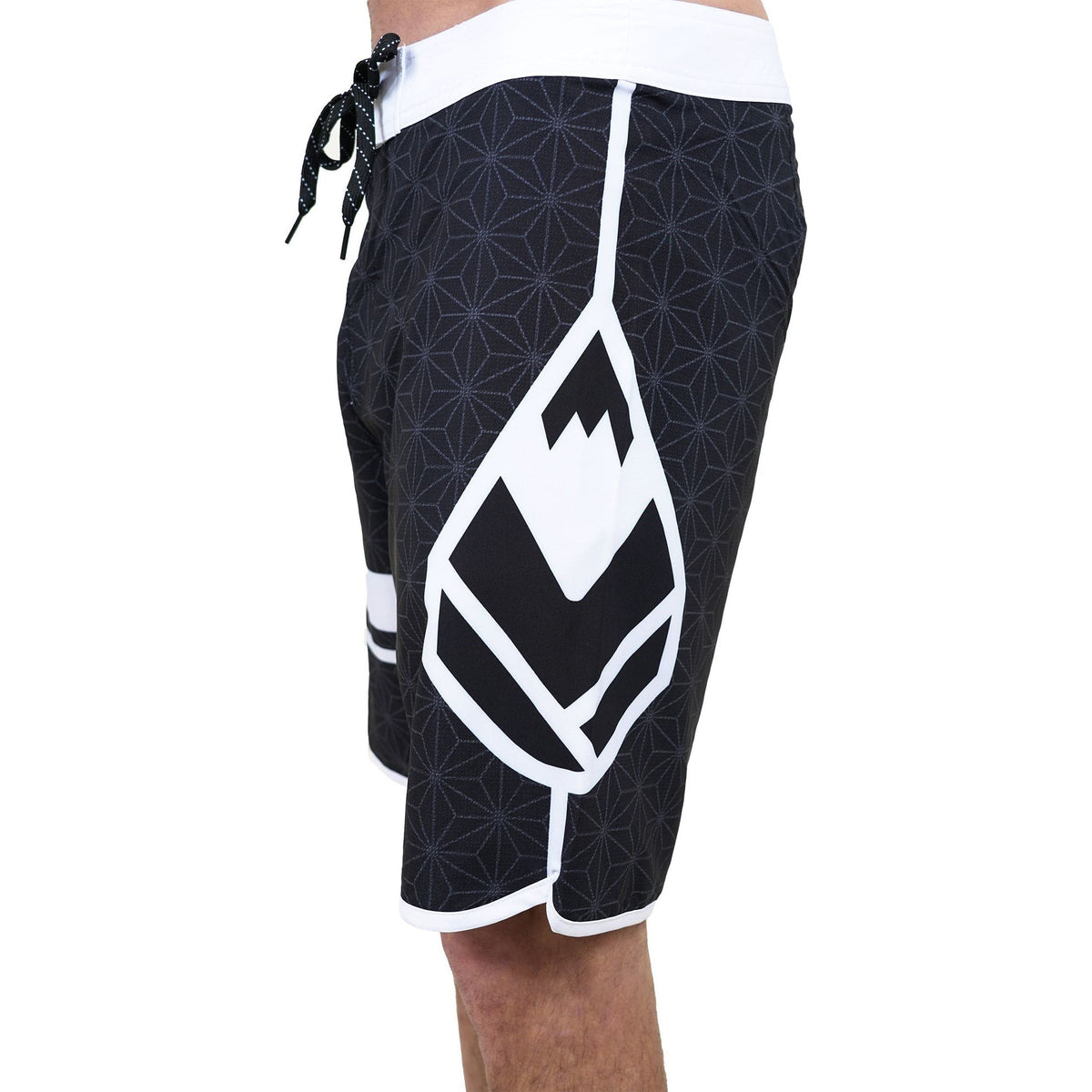 Senseiph - Phieres - Black Print/White - Boardshort