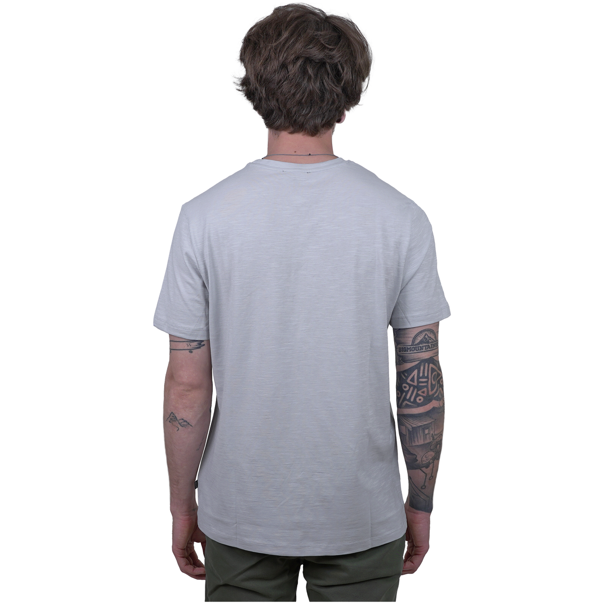 BN Sunset Leaf Tee - Benon Conform - Light Grey - T-Shirt