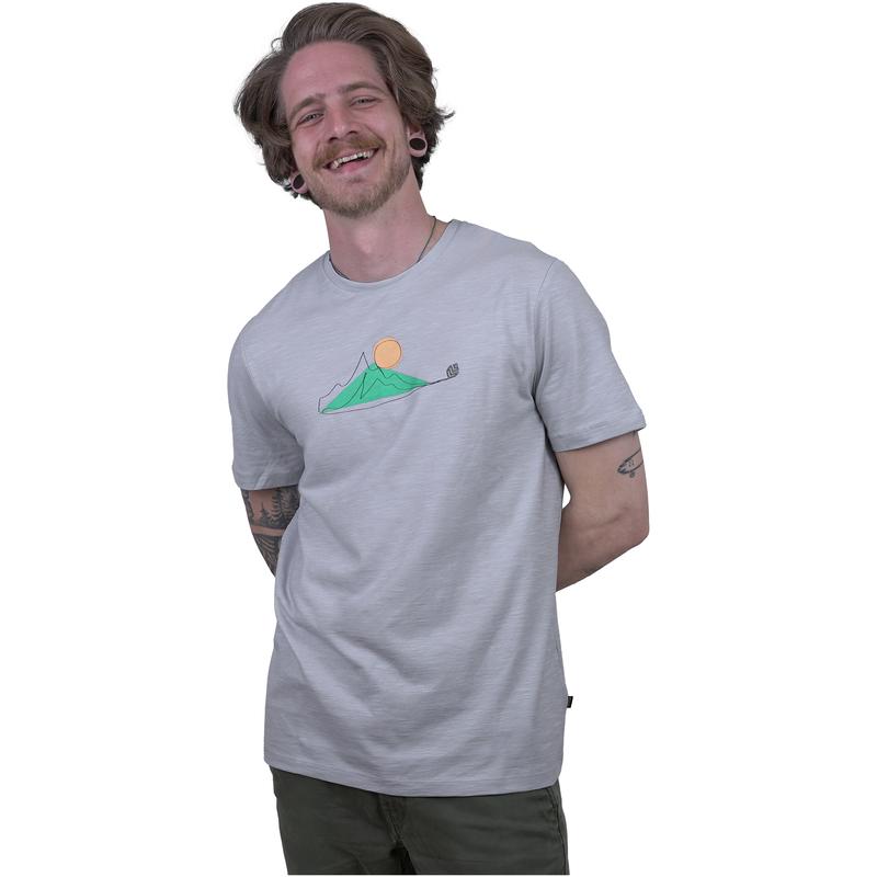 BN Sunset Leaf Tee - Benon Conform - Light Grey - T-Shirt