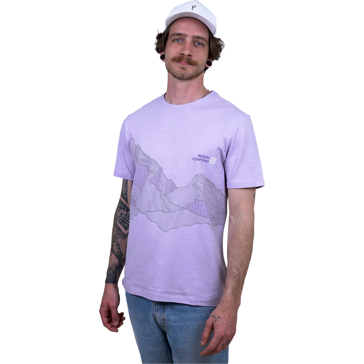 BN Mtn Shadows Tee - Benon Conform - Soft Lilac - T-Shirt