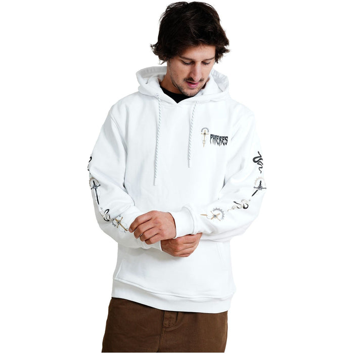 Swordiph II Hood - Phieres - Bright White - Kapuzenpulli