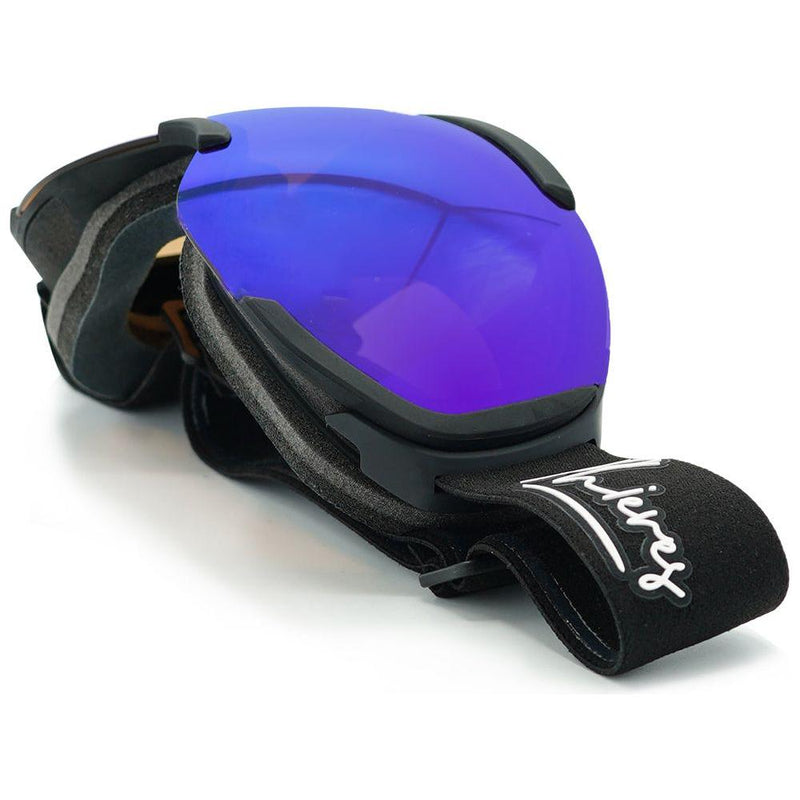 Inphame - Phieres - Matt Black Blue Mirror - Schneebrille verspiegelt