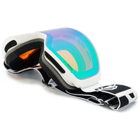 PH-12sixty - Phieres - White Black Green S2 - Schneebrille verspiegelt