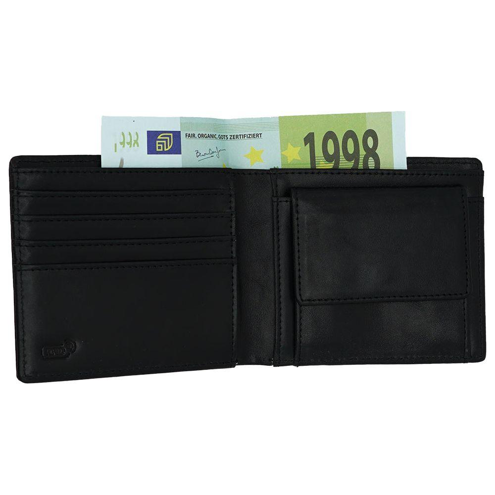 Benothing Bifold - Benon Conform - Black - Ledergeldtasche