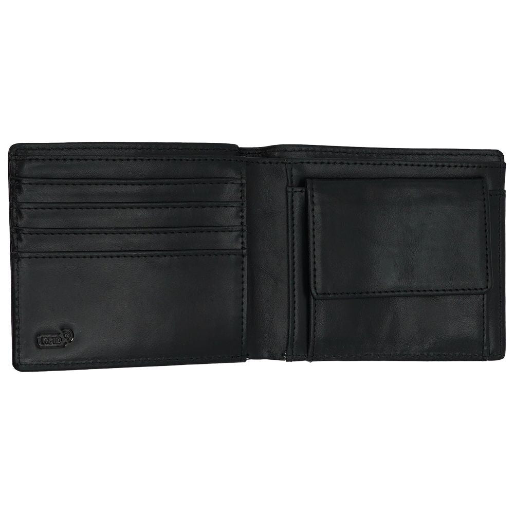 Benothing Bifold - Benon Conform - Black - Ledergeldtasche