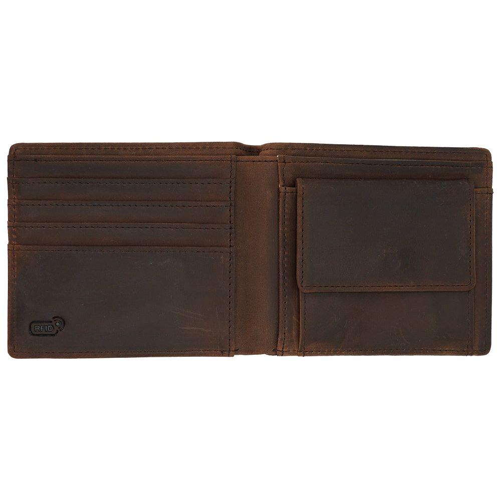 Benothing Bifold - Benon Conform - Dark Brown Vintage - Ledergeldtasche