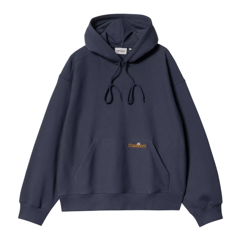 Carhartt - Hooded Label Script Sweat - BLUE - Hoodie