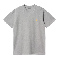 Carhartt WIP - S/S Chase T-Shirt - Grey Heather/Gold - T-Shirt