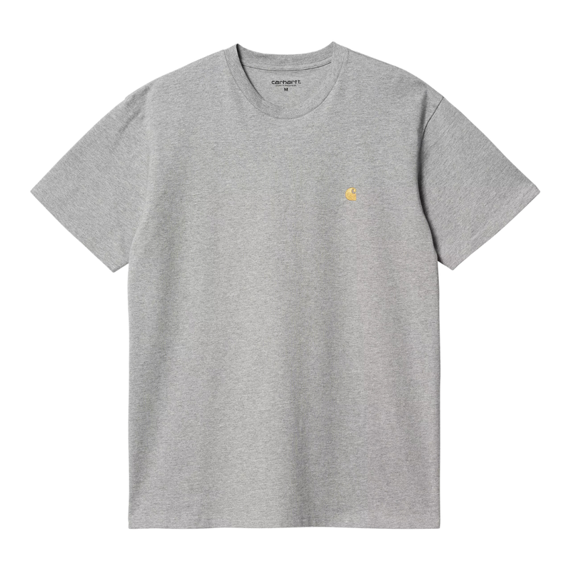 Carhartt WIP - S/S Chase T-Shirt - Grey Heather/Gold - T-Shirt