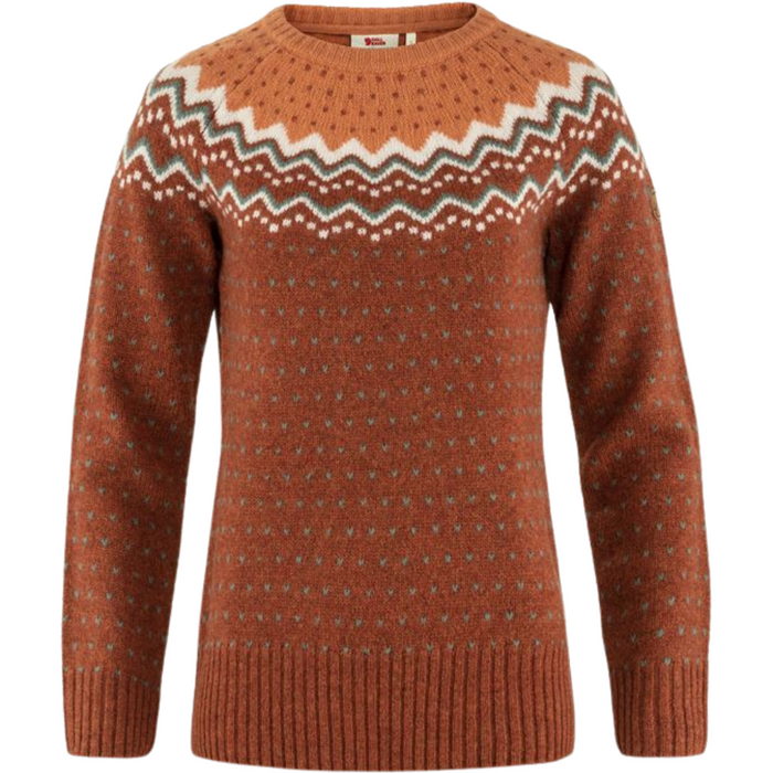 Övik Knit Sweater W - Fjällräven - Autumn Leaf-Desert B - Pullover