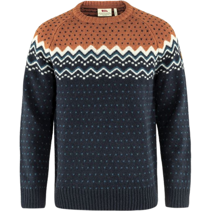 Övik Knit Sweater M - Fjällräven -  Dark Navy-Terracotta - Pullover